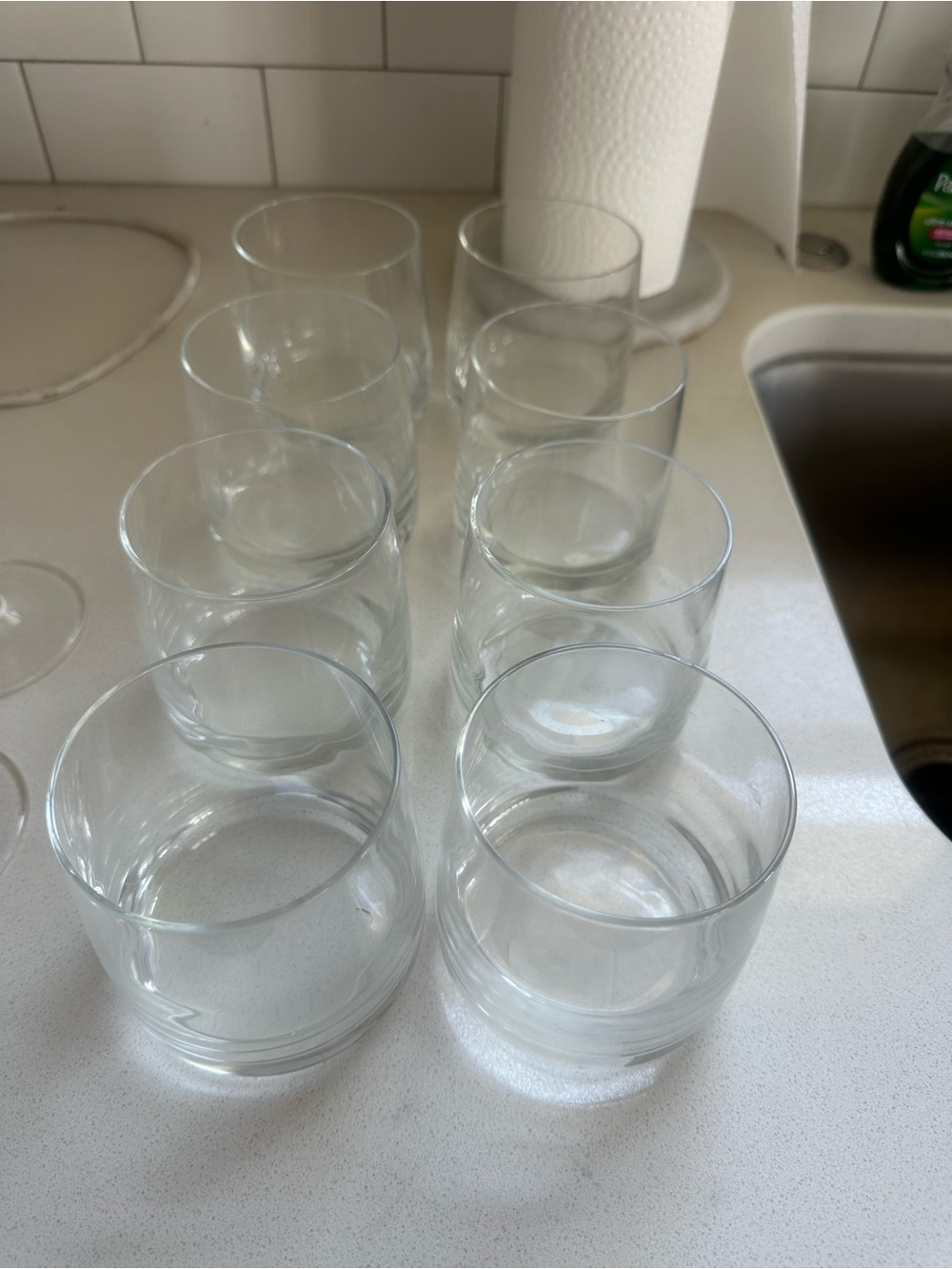 Pottery Barn Napa Clear Glass Whiskey Set - 8 Pack